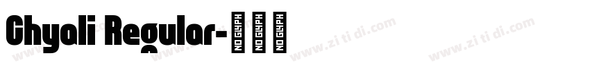 Chyali Regular字体转换